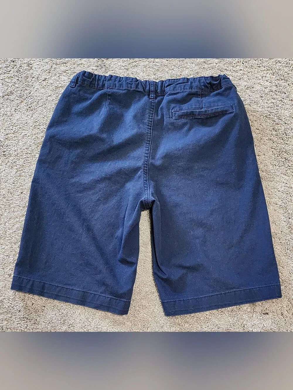 Boys Size 16 Plus Adjustable Built In Flex Navy Uniform Shorts (x2), Old Navy